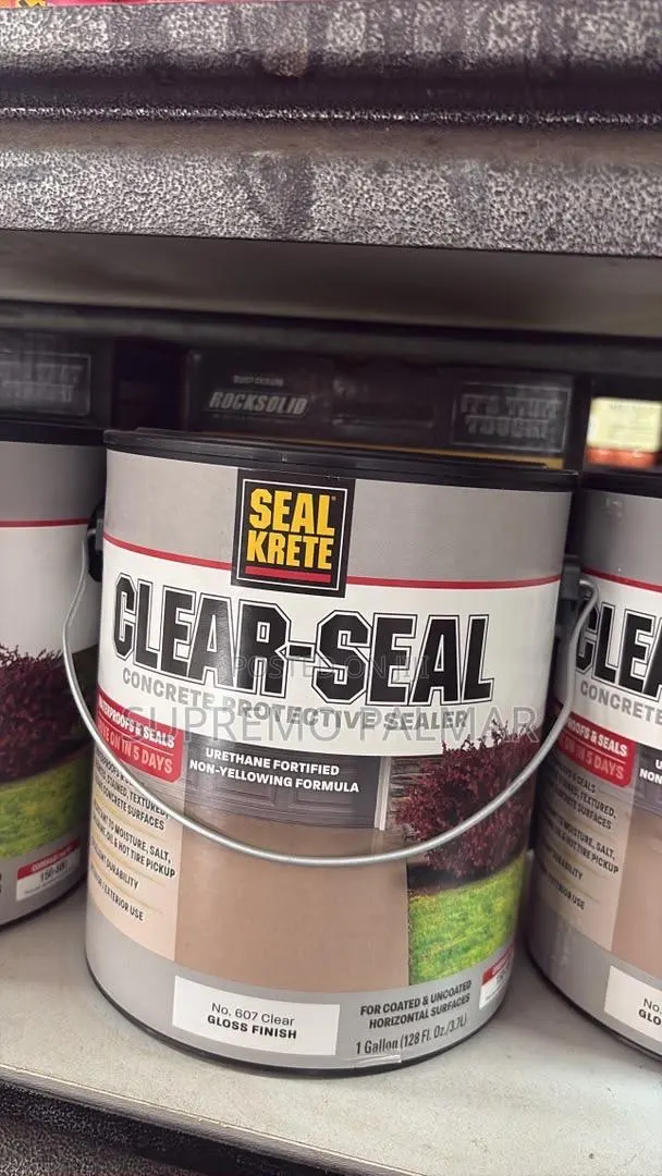 Clear-Seal Satin Concrete Sealer - Protective Water-Based Finish · Photo 1