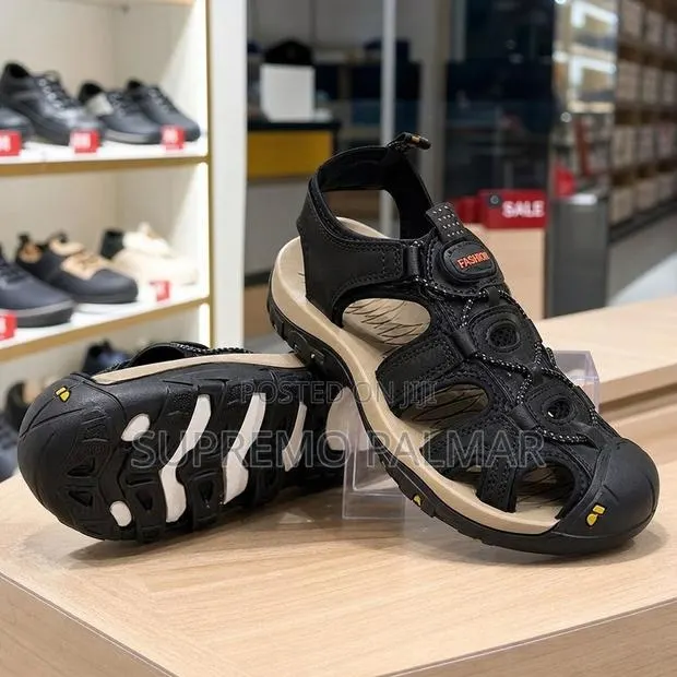 Teva Black & Tan Quick-Lace Hiking Sandals – Closed-Toe Outdoor Sport · Photo 1