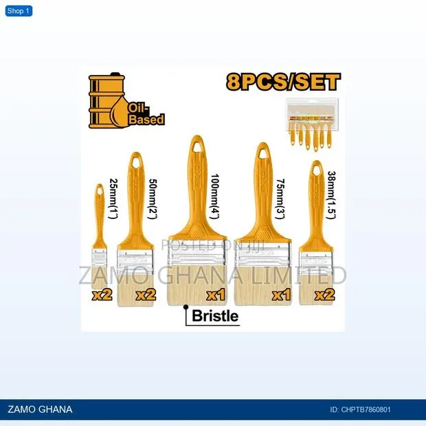 8 PCS Paint Brush - CHPTB · Photo 1
