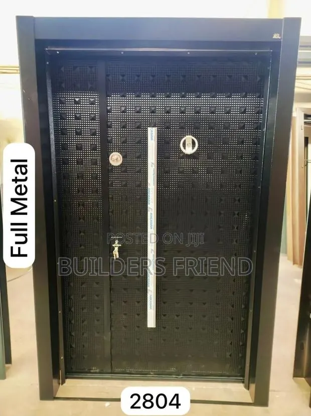 Full Metal Heavy Black One Half Security Door Complete · Photo 1