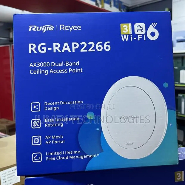 Ruijie Rg-Rap2266 Ax3000 Dual-Band Ceiling Access Point Wifi6 · Photo 1