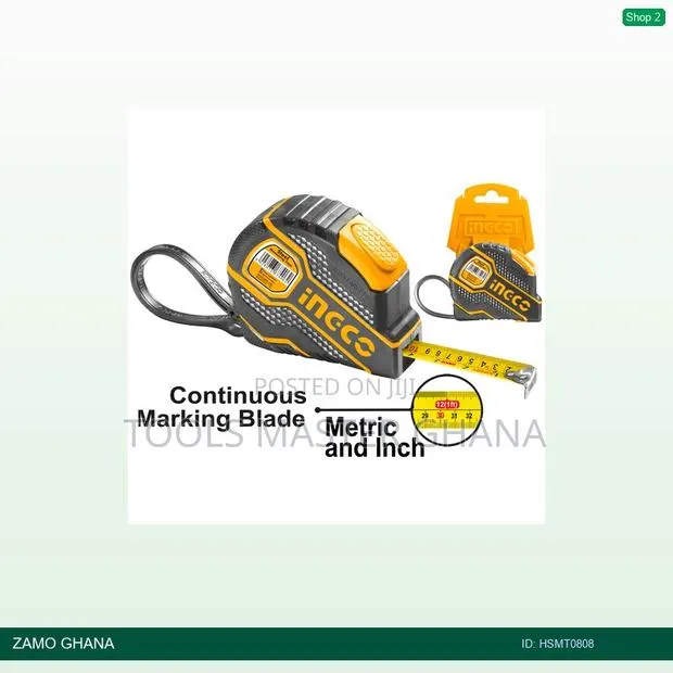 Steel Measuring Tape 8mx25mm - Hsmt0808 · Photo 1