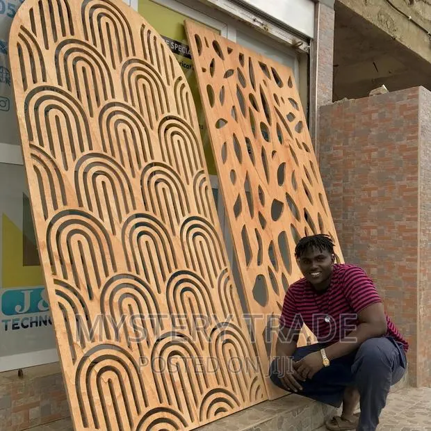 CNC Cutting,Pattern Design on Plywood MDF Wood · Photo 1