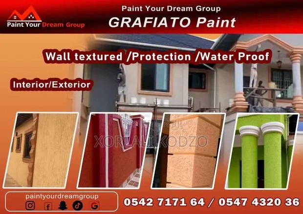 Grafiato, Painting , Stucco, POP Design,Wall Paper Art · Photo 1