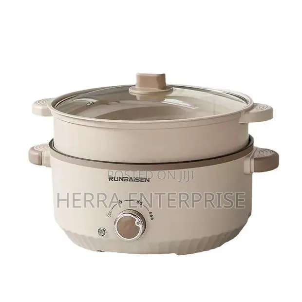 Runbaisen Multifunctional Non-Stick Electric Cooking Pot With Steamer · Photo 1