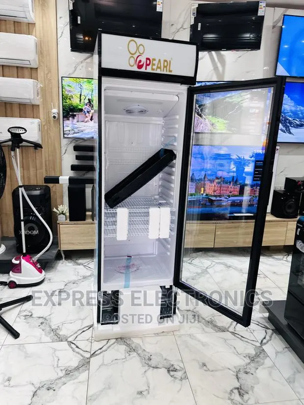 New Sleek Single Door PVC 424-2b Fridge Display Pearl · Photo 1