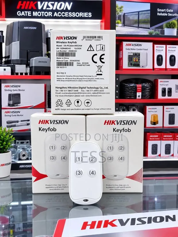 Hikvision Gate Motor Remote Wireless Keyfob DS-PC2002-WECKV · Photo 1