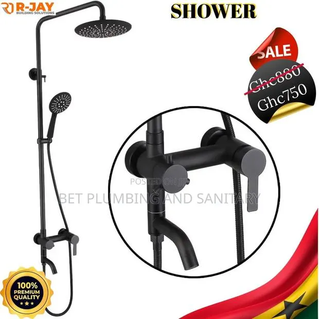 3in1 Black Bathroom Shower Set_bathroom Shower · Photo 1