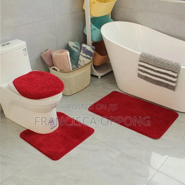 Elegant 3 Pieces Bathroom Rug Set(Available in Diff Colors) · Photo 1