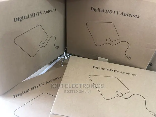 Black Color Ultra Thin Digital Indoor Antenna · Photo 1