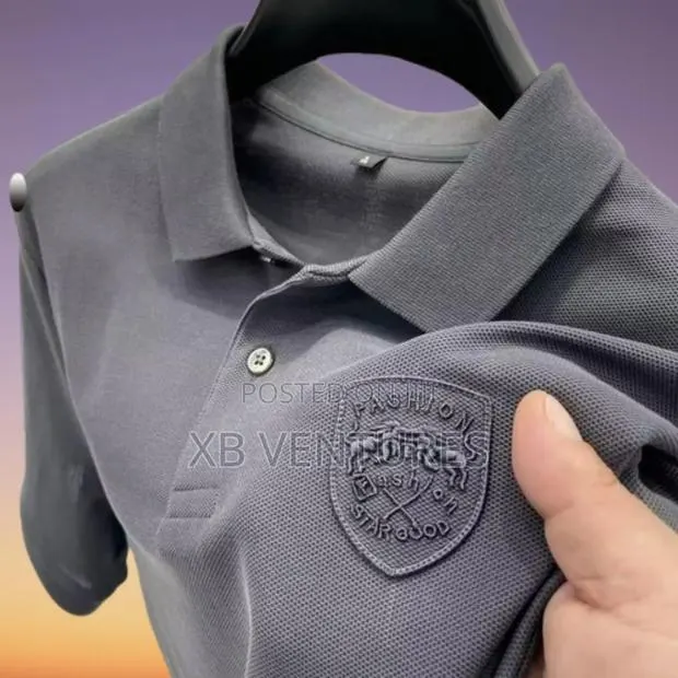 Hot Sale Stand Collar Casual Business Mens Polos Shirts · Photo 1
