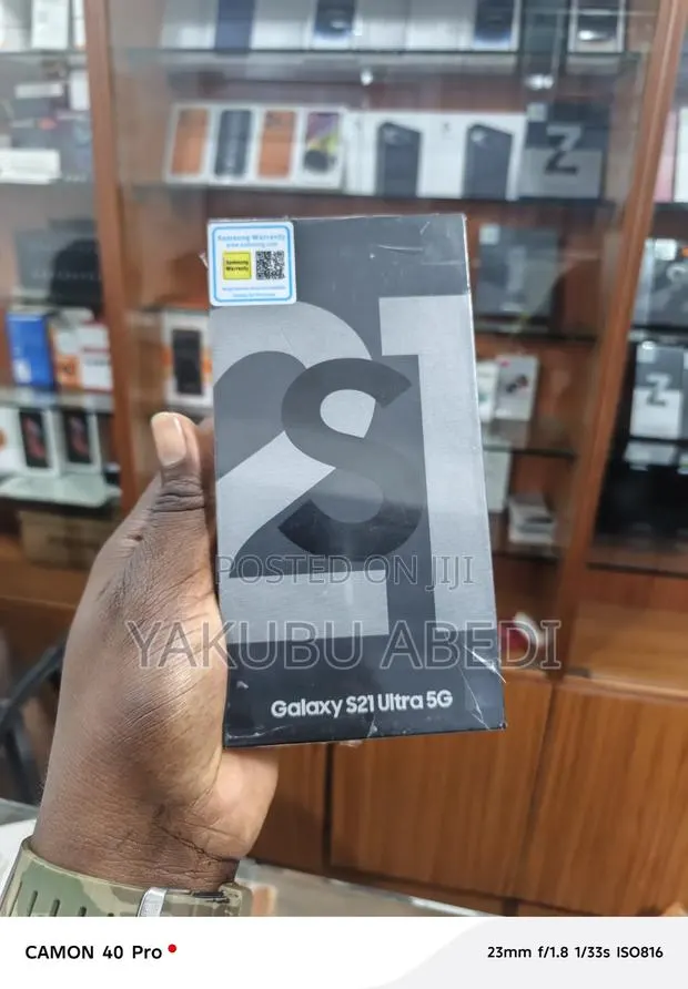 New Samsung Galaxy S21 Ultra 5G 128 GB Black · Photo 1
