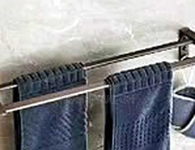 Double Towel Bar – Gray (AL-5713) · Photo 1