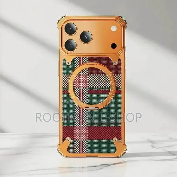 Frameless Leather Magnetic Case With Invisible Stand for iPhone 17 Pro · Photo 1