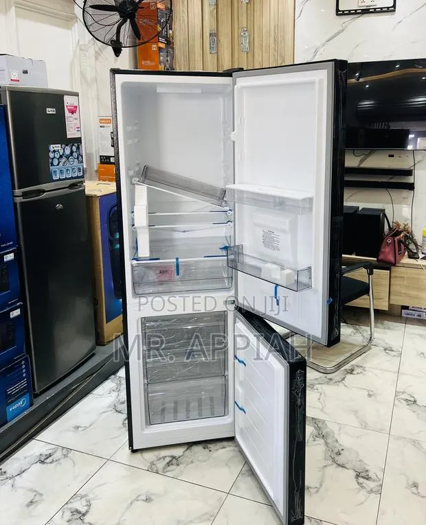 Shop Adorable Pearl Pearl Pf-370-13m 2 Door Fridge(Black) · Photo 1