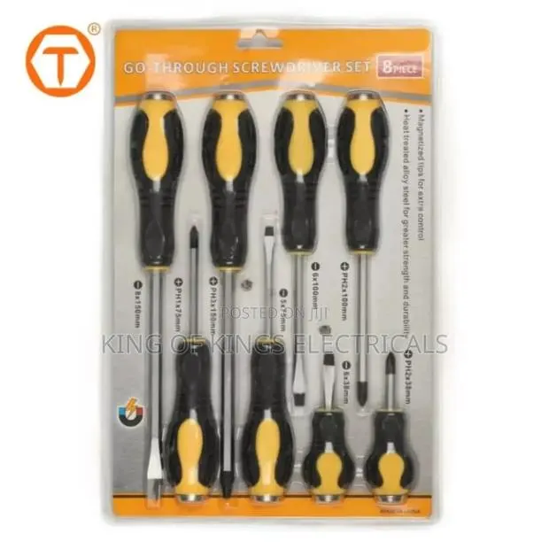 8-Piece Heavy-Duty Screwdriver Set – Magnetized Durable · Photo 1