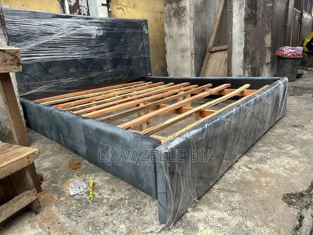 Modern Upholstered Queen Size Bed Frame · Photo 1