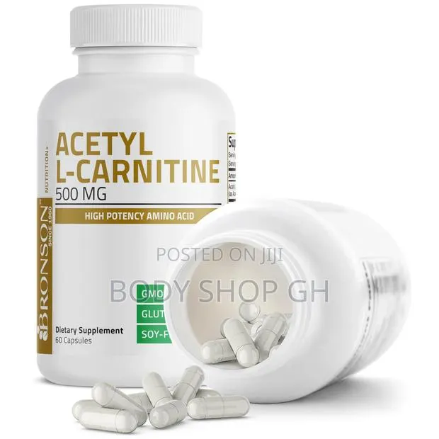 Bronson Acetyl L-Carnitine 500 Mg High Potency Amino Acid 60 Capsules · Photo 1