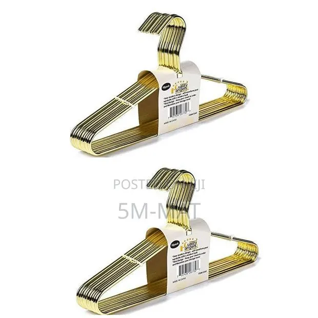 Gold Metal Hangers Clothes Rack Alloy Anti-Slip Traceless Drying Rack · Photo 1