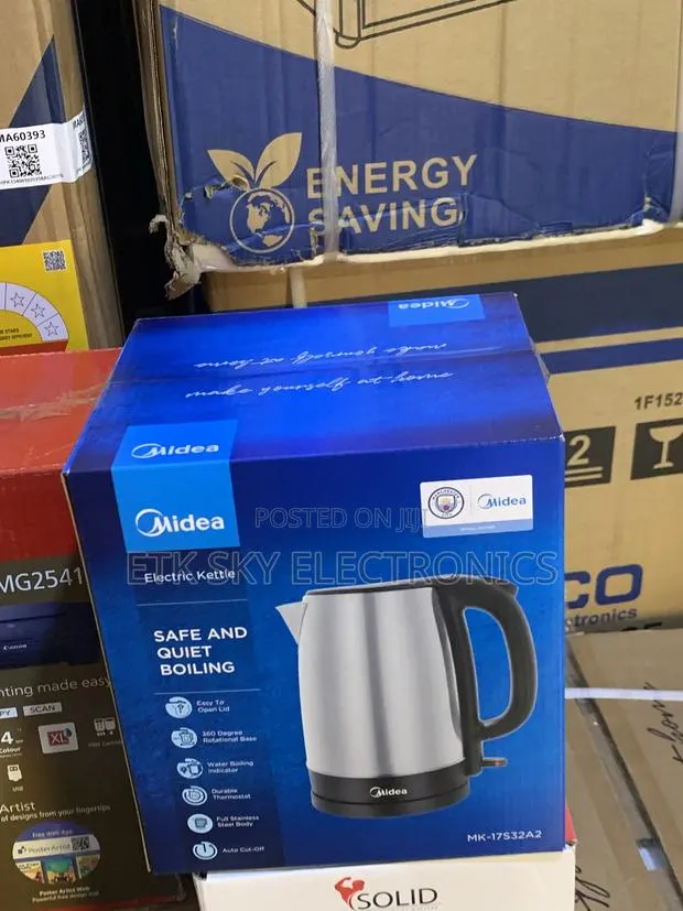 Midea Electric Kettle 1.7 Liters Stainless Steel · Photo 1