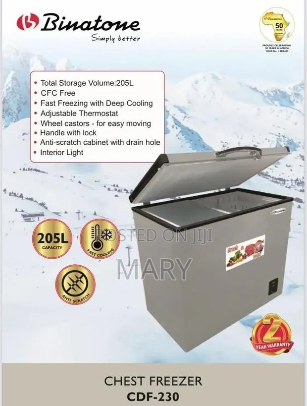 Binatone 210 Liters Freezer