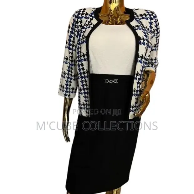 Houndstooth Jacket Dress Set · Photo 1