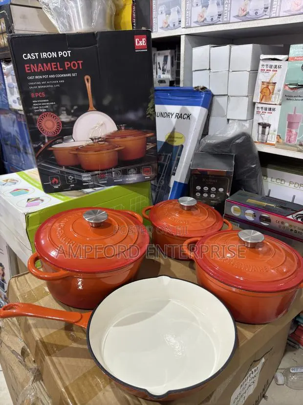 Cast Iron Pot Enamel Pot 8pcs · Photo 1