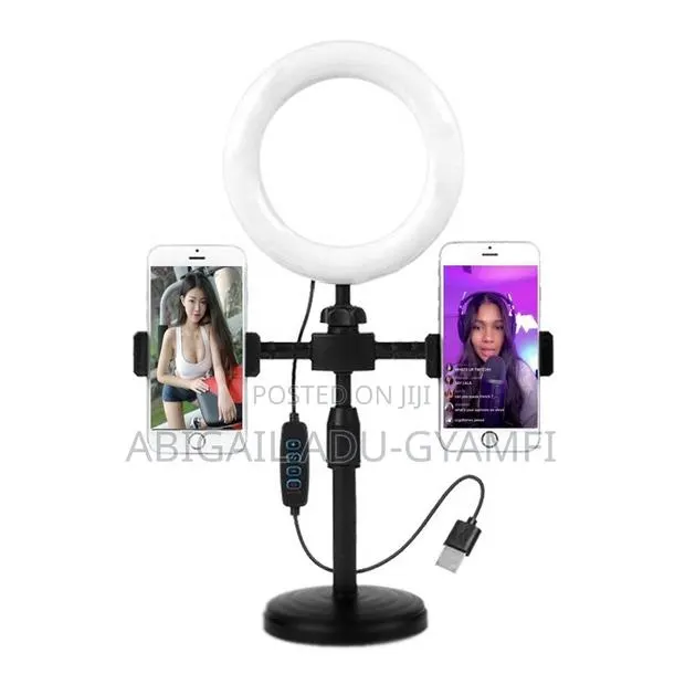 Deskt Ring Light Phone Holder · Photo 1