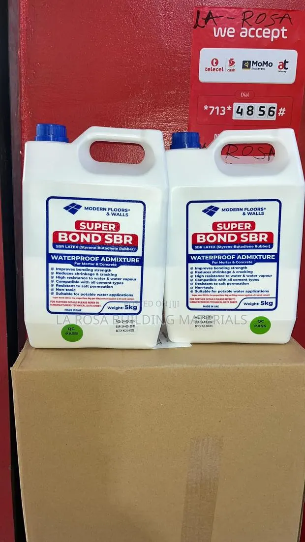 Super Bond SBR Latex Waterproof Admixture for Mortar Concrete · Photo 1