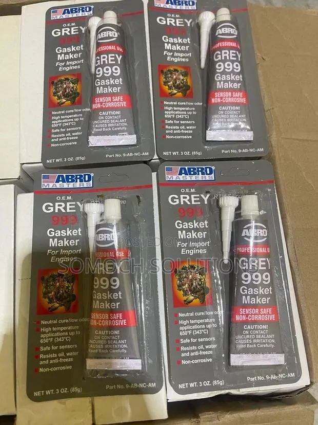 Abro Grey 999 Gasket Maker – High-performance Industrial Sealant · Photo 1