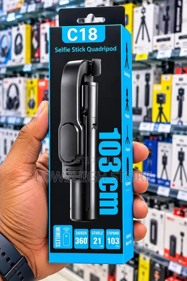 C18 Selfie Stick Quadripod · Photo 1