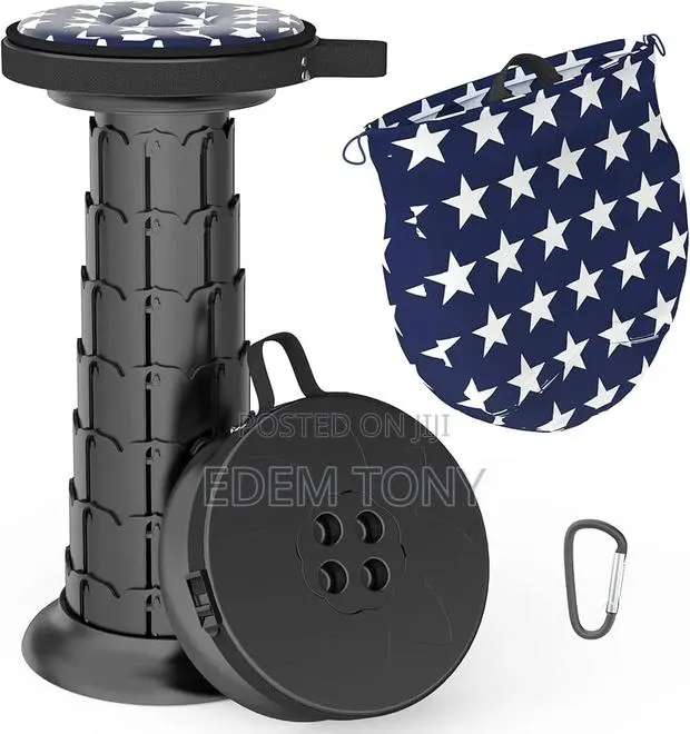 20.4“Portable Telescopic Stool With Cushion, Collapsible Stool · Photo 1