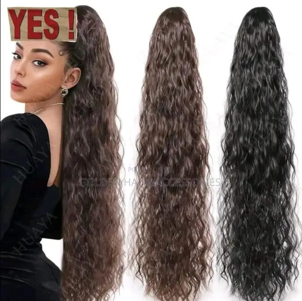 36inchs Weavy Curly Drawstring Ponytail · Photo 1