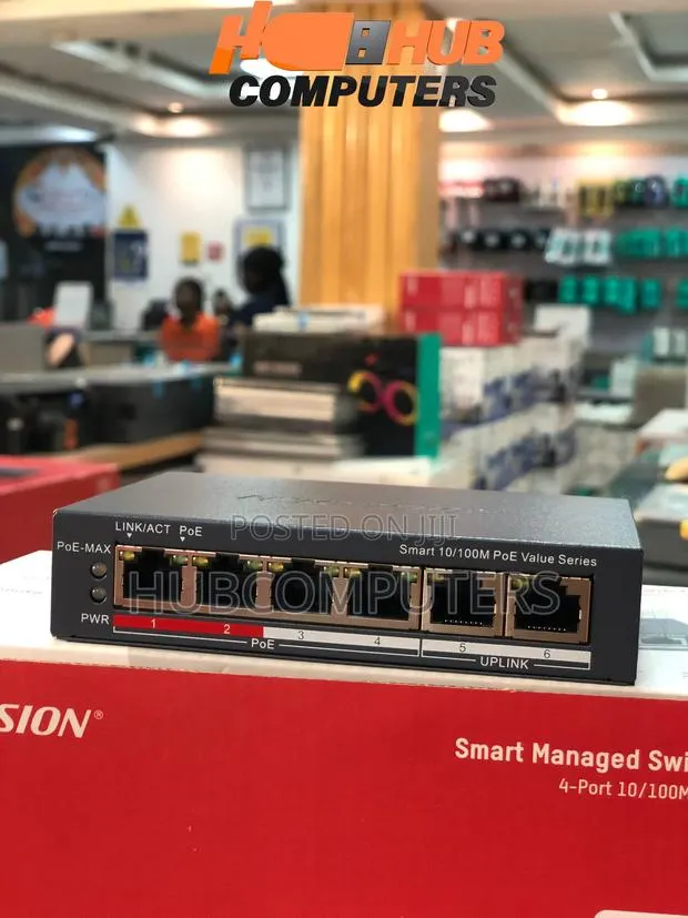 Hikvision DS-3E1106P-EI/M 4 Port PoE Smart Managed Switch · Photo 1