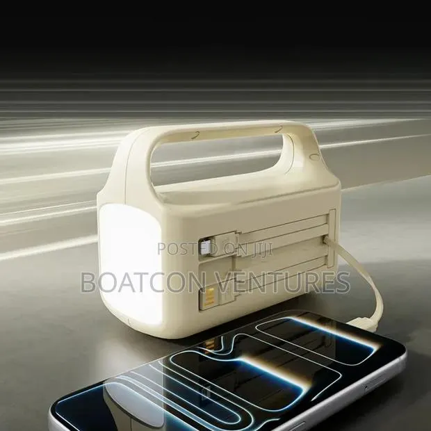 50,000 Mah Power Bank With Big Flash Light , and Phone Charging Cables · Photo 1