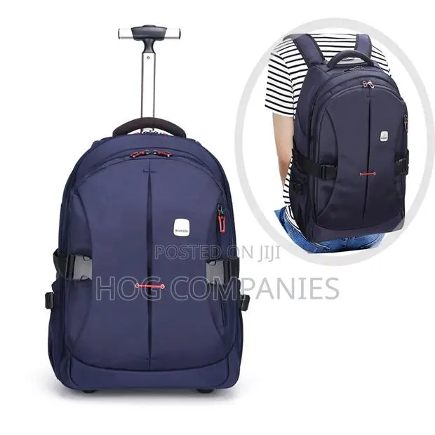 19' Adult Travel Backpack Detachable Wheels Waterproof Trolley Bag · Photo 1