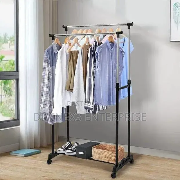 Double Pole Clothes Rack · Photo 1