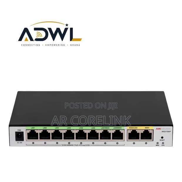 Hikvision All in One 10 Port PoE Router · Photo 1