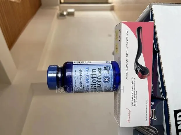Ultra Mega Biotin(50pill) +Derma Roller Hair Growth Package · Photo 1