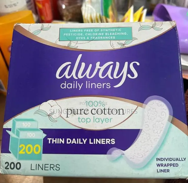 Always Daily Panty Liners 100% Pure Cotton 200 · Photo 1