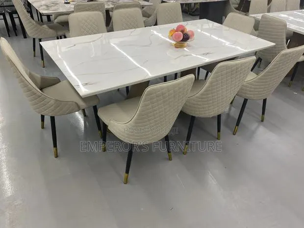 Eight Seater Classy Marble Dining Set · Photo 1