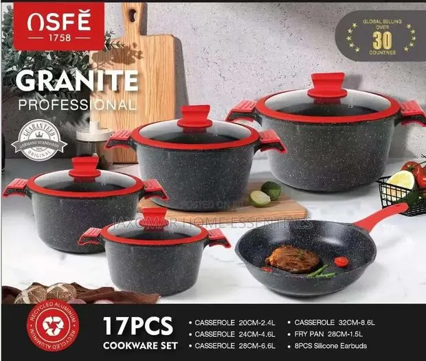 17pcs Granite Cookware Set · Photo 1