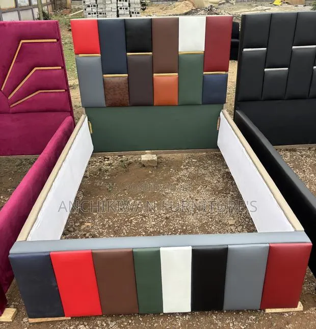 Ombré Leather Designer Bed (Cash on Delivery) · Photo 1