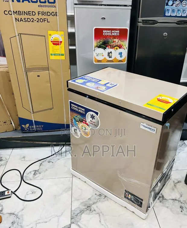 Get Durable Nasco Single Door Chest Freezer(Gold)150liters · Photo 1