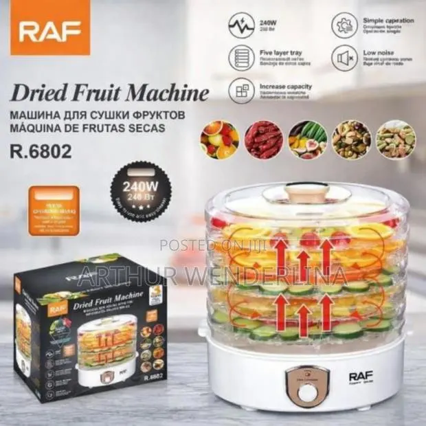5-Tray Electric Food Dehydrator for Fruits, Vegetables Herbs-White · Photo 1