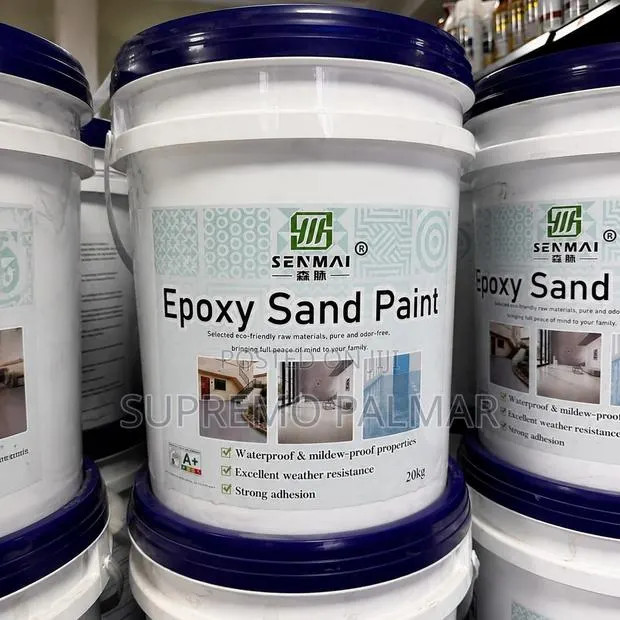 Senmai Epoxy Sand Paint 20kg – Stone Texture Waterproof Floor Coating · Photo 1