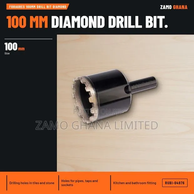 Foragres 100Mm Drill Bit Diamond - RUBI-04976 · Photo 1