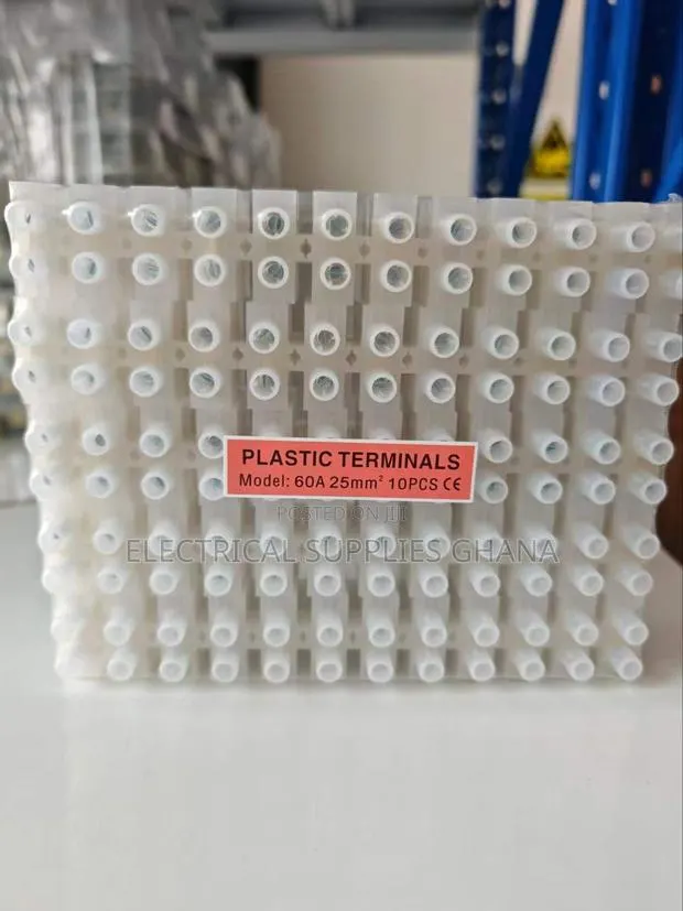 60a 25mm2 Plastic Terminal Connector Strip Block - 10pcs · Photo 1