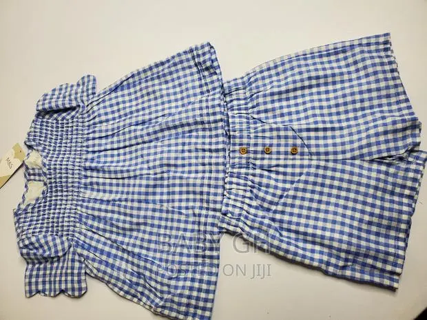 Marks Spencer Blue and White Top and Shorts for Girls · Photo 1