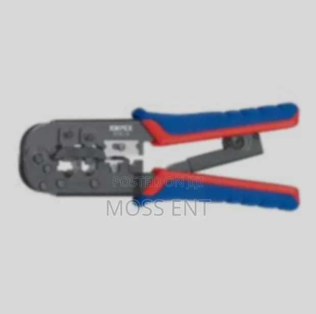Crimping Plier 190mm for Western Plugs Network Red/Blue - K-975110 · Photo 1